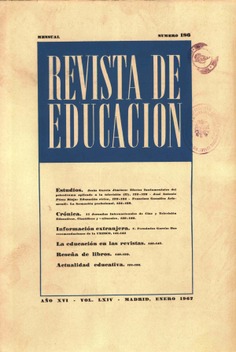 Revista de educación nº 186