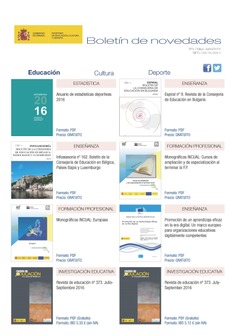 Boletín de novedades nº 3. Mayo-Junio 2016. Ministerio de Educación, Cultura y Deporte