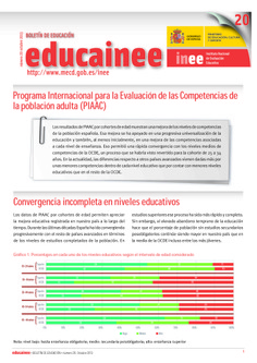 Boletín de educación educainee nº 20. Programa Internacional para la Evaluación de las Competencias de la población adulta (PIAAC)