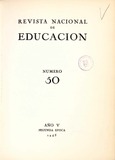 Revista nacional de educación nº 50. 1945