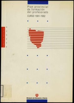 Plan provincial de formación del profesorado. Curso 1991-1992 (Huesca)