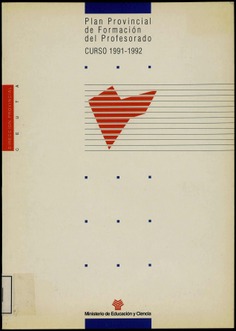 Plan Provincial de formación del profesorado. Curso 1991-1992 (Ceuta)