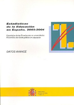 Estadísticas de la educación en España. 2003-2004