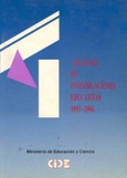 Catálogo de investigaciones educativas 1993-1994