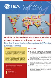 IEA Compass. Briefs in Education 16. Análisis de las evaluaciones internacionales a gran escala con un enfoque curricular