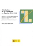 Estadísticas de la educación en España. 2005-2006