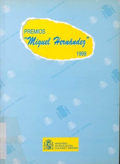 Premios Miguel Hernández. Edición 1999