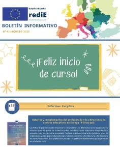 Boletín Informativo nº 41 Agosto 2023. Eurydice España - Redie