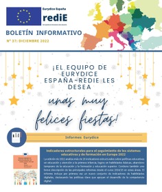 Boletín Informativo nº 37 Diciembre 2022. Eurydice España - Redie