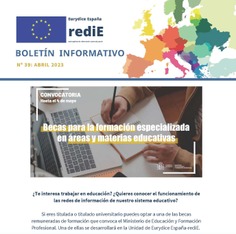 Boletín Informativo nº 39 Abril 2023. Eurydice España - Redie