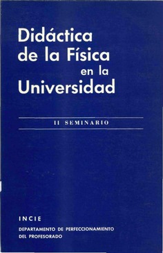 Didáctica de la física en la universidad (II seminario)