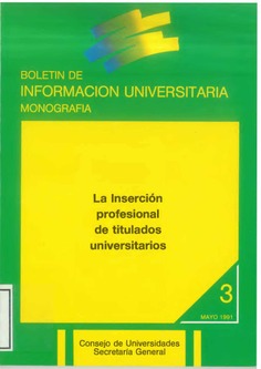 La Inserción profesional de titulados universitarios