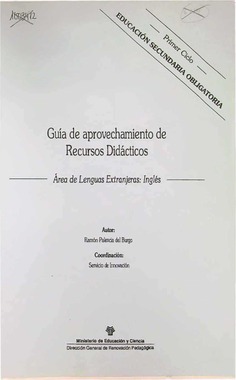 Guía de aprovechamiento de recursos didácticos. Área de lenguas extranjeras: inglés