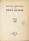 Revista nacional de educación nº 59. 1946