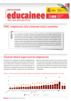 Boletín de educación educainee nº 26. PIAAC: competencias clave y bienestar social y económico