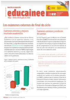 Boletín de educación educainee nº 29. Los exámenes externos de final de ciclo