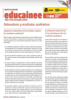 Boletín de educación educainee nº 32. Ordenadores y resultados académicos