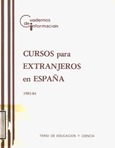 Cursos para extranjeros en España 1983-84