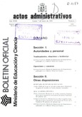 Boletín Oficial del Ministerio de Educación y Ciencia año 1991-1. Actos Administrativos. Números del 1 al 12
