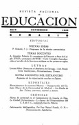 Revista nacional de educación nº 23. Noviembre 1942