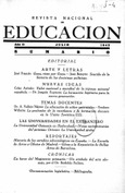 Revista nacional de educación nº 19. Julio 1942