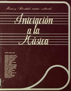 Música y Actividades artístico-culturales. Iniciación a la Música