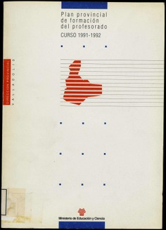 Plan provincial de formación del profesorado. Curso 1991-1992 (Valladolid)