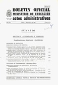 Boletín Oficial del Ministerio de Educación y Ciencia año 1980-4. Actos Administrativos. Números del 40 al 52 e índices 3º y 4º trimestres