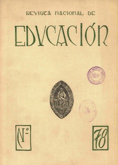 Revista nacional de educación nº 78. 1948
