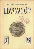 Revista nacional de educación nº 79. 1948