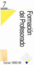 Formación del profesorado, curso 1993-94