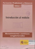 Formación profesional a distancia. Revestimientos continuos conglomerados