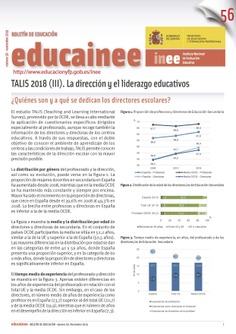 Boletín de educación educainee nº 56. TALIS 2018 (III). La dirección y el liderazgo educativos