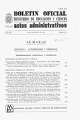 Boletín Oficial del Ministerio de Educación y Ciencia año 1981-3. Actos Administrativos. Números del 27 al 39 e índice 2º trimestre