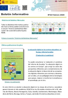 Boletín informativo nº 22 Febrero 2020. Eurydice España - rediE