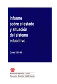 Informe sobre el estado y situación del sistema educativo. Curso 1992-1993