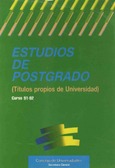 Estudios de postgrado (títulos propios de universidad) curso 91-92
