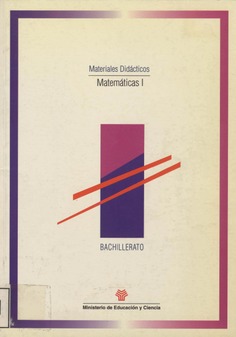 Matemáticas I. Materiales didácticos. Bachillerato