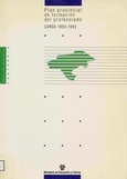 Plan provincial de formación del profesorado. Curso 1992-1993. Dirección Provincial de Cantabria