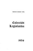 Colección legislativa año 1954
