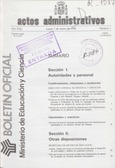 Boletín Oficial del Ministerio de Educación y Ciencia año 1990. Actos Administrativos. Números del 1 al 53 más 3 números extraordinarios