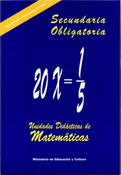 Unidades didácticas de matemáticas. ESO