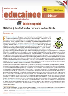 Boletín de educación educaINEE nº 74. TIMSS 2019. Resultados sobre conciencia medioambiental