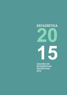 Anuario de estadísticas deportivas 2015