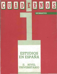 Estudios en España II. Nivel universitario