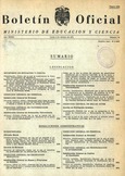 Boletín Oficial del Ministerio de Educación y Ciencia año 1971-4. Resoluciones Administrativas. Números del 79 al 104 e índice 4º trimestre