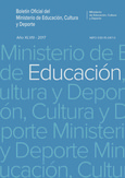 Boletín Oficial del Ministerio de Educación, Cultura y Deporte año 2017. Actos Administrativos. Números del 1 al 4.