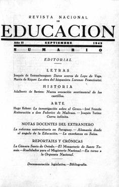 Revista nacional de educación nº 21. Septiembre 1942
