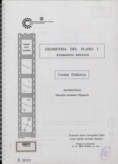 Geometría del plano I. Elementos básicos. Unidad didáctica. Matemáticas. Educación secundaria obligatoria