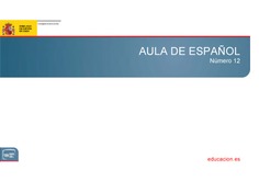 Aula de español nº 12 Aula de español nº 12